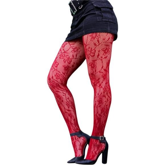 Fishnet Patterned Tights - Picture 1 of 6